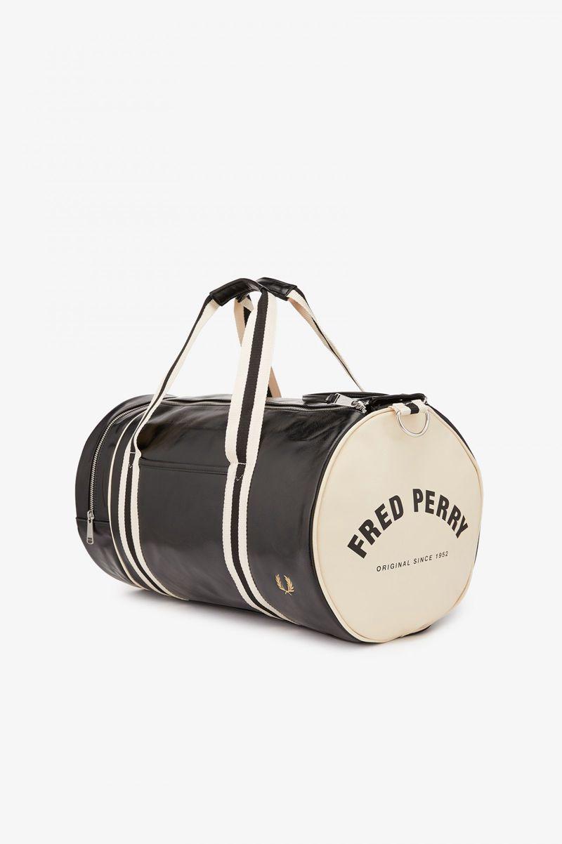 Black Fred Perry Classic Barrel Women's Bags | PH 1804UZGT